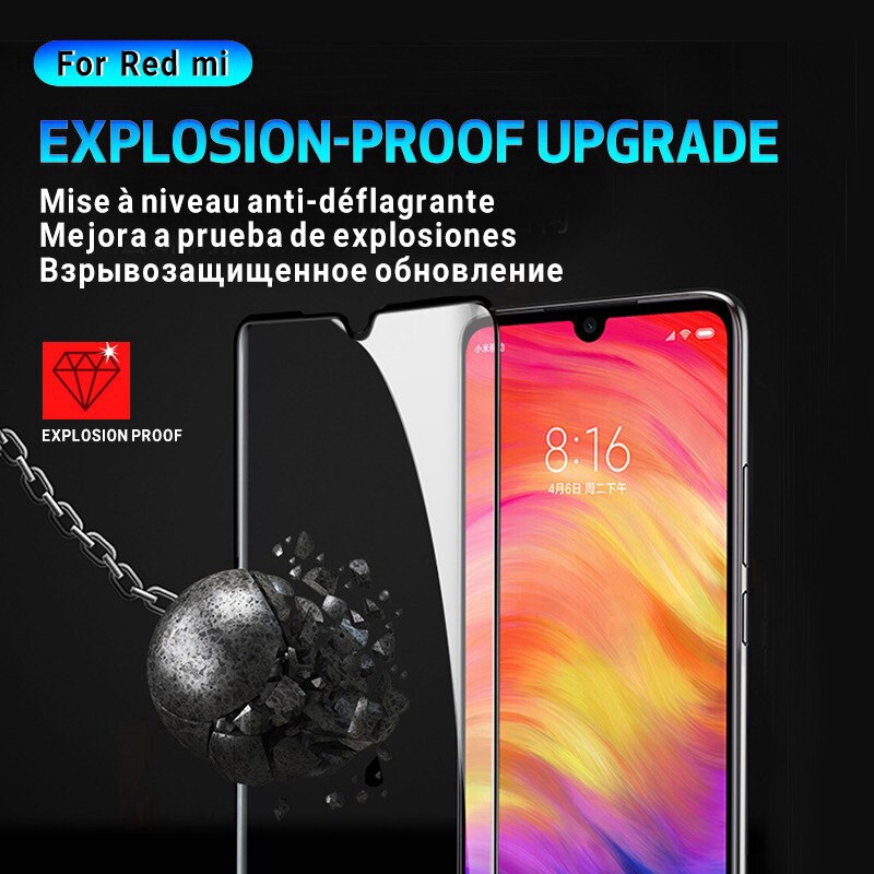 Kính cường lực 11D bảo vệ toàn diện cho Xiaomi Redmi Note 6 7 8 9 S pro cường lực