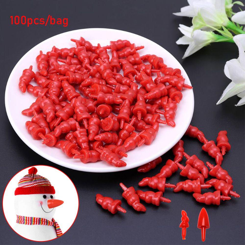 Set 1 / 100 Thú Nhồi Bông Hình Ông Già Noel Mũi Đỏ