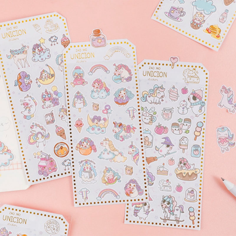 Miếng dán trang trí hình kì lân xinh xắn đáng yêu | BigBuy360 - bigbuy360.vn