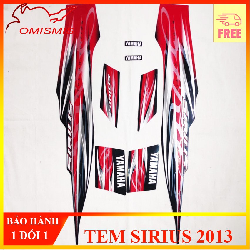 [SIRIUS 2013] BỘ TEM RỜI, TEM MẪU ZIN FULL 3 LỚP CHO SIRIUS ĐỜI 2013