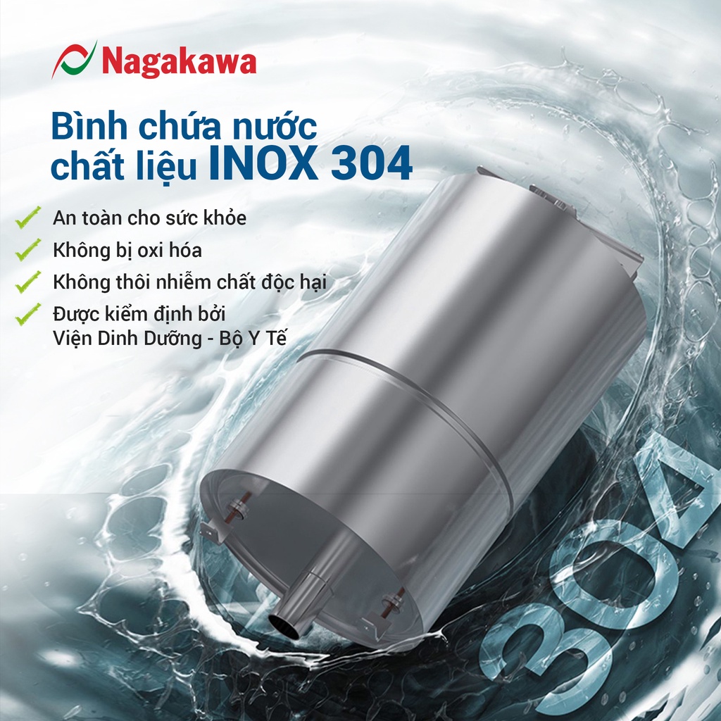 Cây nước nóng lạnh Nagakawa NAG1106 (Làm nóng 85 - 95 độ C và Làm lạnh 5-10 độ C) - Khóa an toàn - Bảo hành 12 tháng