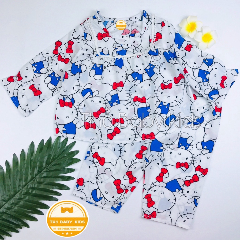 bộ tole,lanh bé gái, vải mềm mát, thấm hút mồ hôi tốt cho bé thỏ baby kids