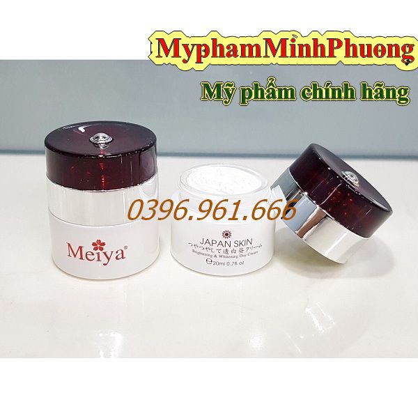 Mỹ phẩm làm mờ nám Meiya trắng 6in1, chuyên làm mờ nám tàn nhang và dưỡng trắng da Nhật bản.