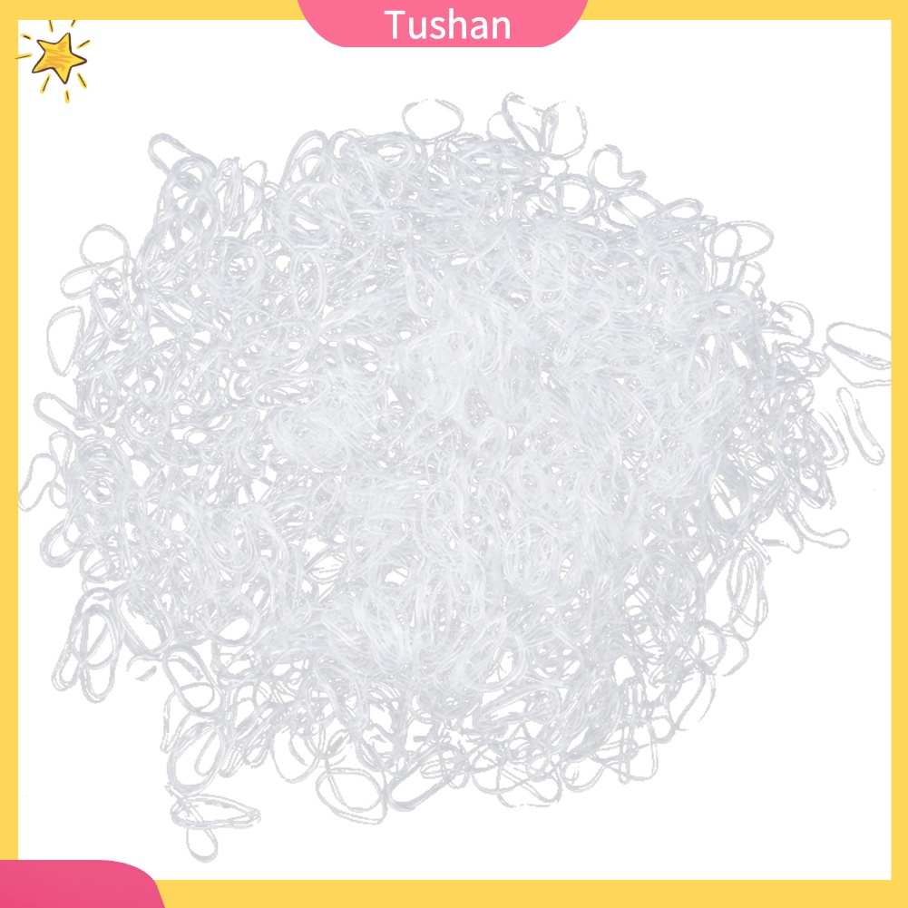 1000 Dây Thun Buộc Tóc Co Giãn Nhiều Màu Sắc