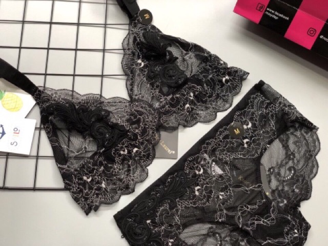 Bộ đồ lót không mút ren tiểu thư Nội y đẹp | BigBuy360 - bigbuy360.vn