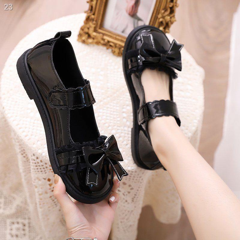 Mori nữ Nhật Bản đầu tròn giày da 2022 tân sinh viên phiên Hàn Quốc tất cả phù hợp Lolita JK mềm cô gái retro đơn