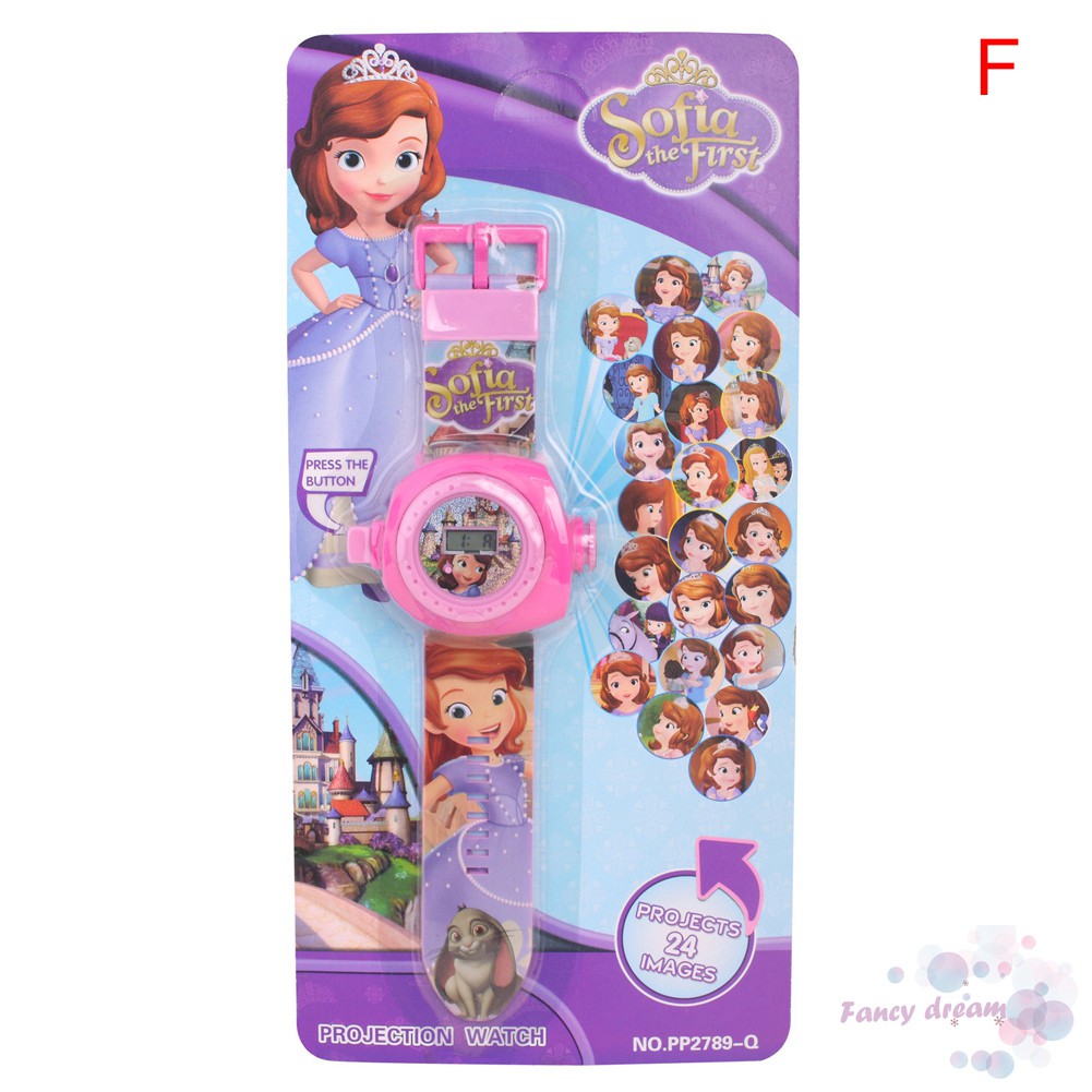 Đồng Hồ Chiếu Phim Hoạt Hình Disney 24 3d Cho Bé