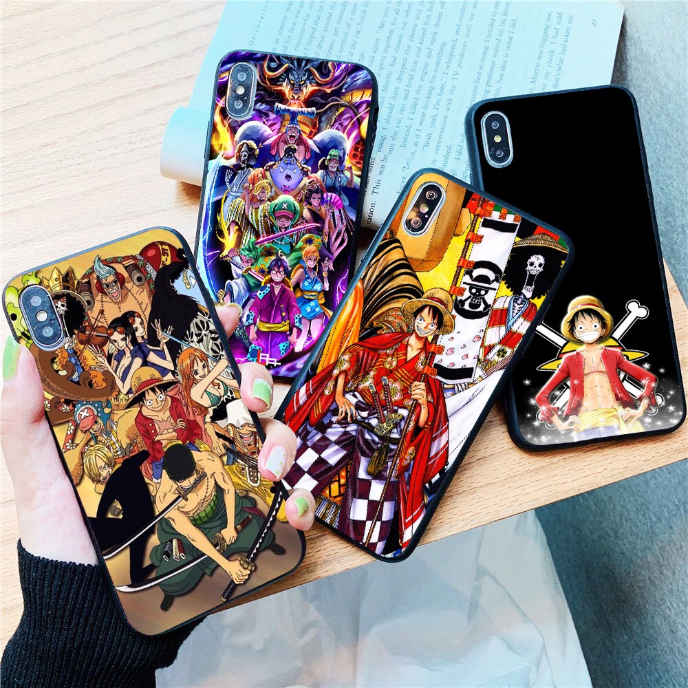 Ốp lưng nhám ip đảo hải tặc luffy one piece sale 20k xs/6/6s/6splus/7plus/8/se/11/12/13pro - TP484