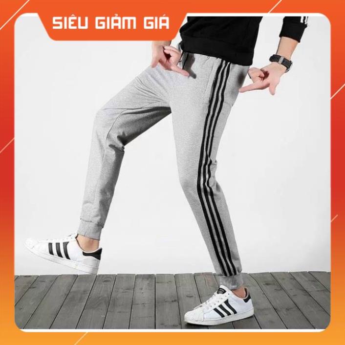 Quần thể thao nam, Quần Jogger Nỉ Thun Trơn Nam Nữ, quần nỉ trơn nam nữ, quần nỉ 3 sọc