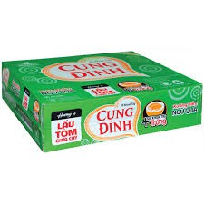 1 Thùng Mì Cung Đình 30 Gói Chọn Vị Lẩu Tôm Chua Cay, Sườn Heo Hầm Măng