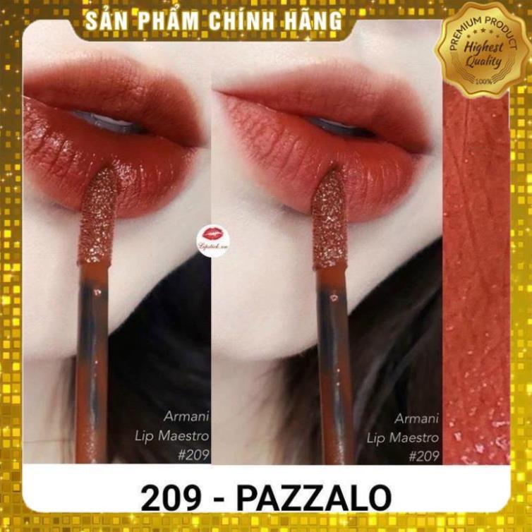 Son Kem Giorgio Armani Lip Maestro 209 Pazzalo Nâu Chocolate