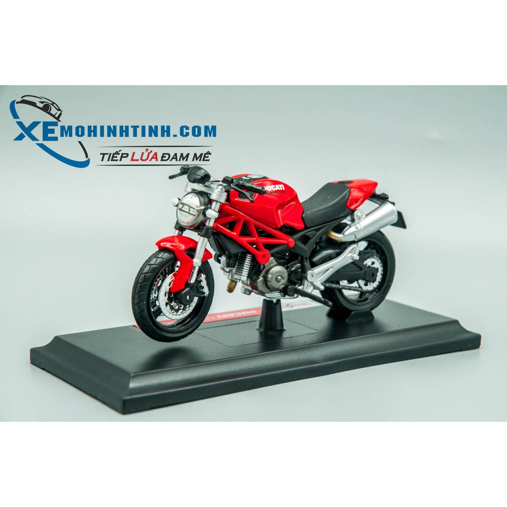 Xe Mô Hình Ducati Monster 696 1:18 Maisto (Đỏ)