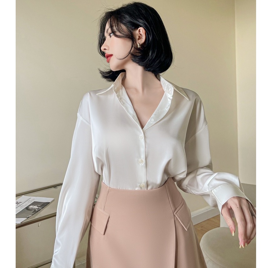 Áo sơ mi trơn vải lụa , Peace House Clothing