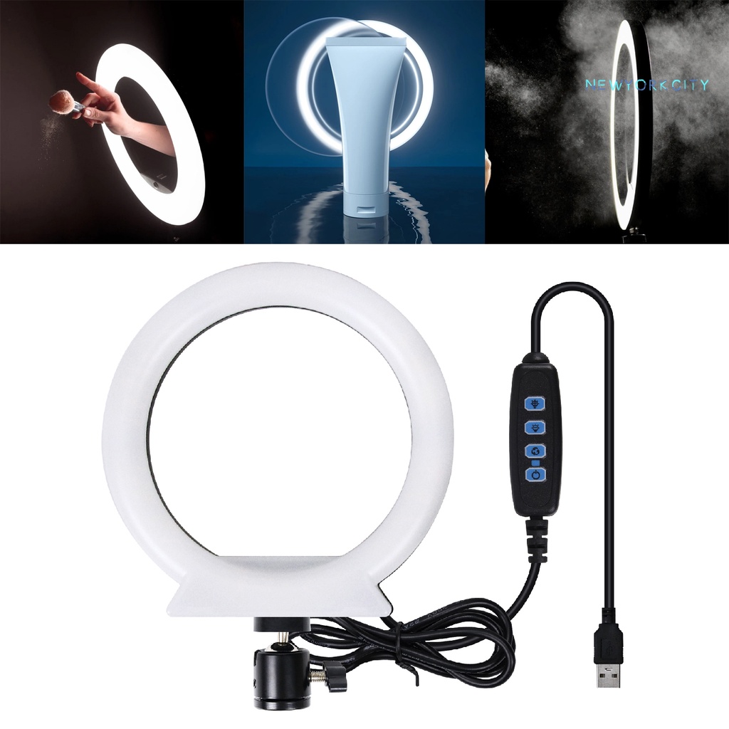 Vòng Đèn LED USB 3 Chế Độ Có Thể Điều Chỉnh Bảo Vệ Mắt Dùng Để Phát Trực Tiếp