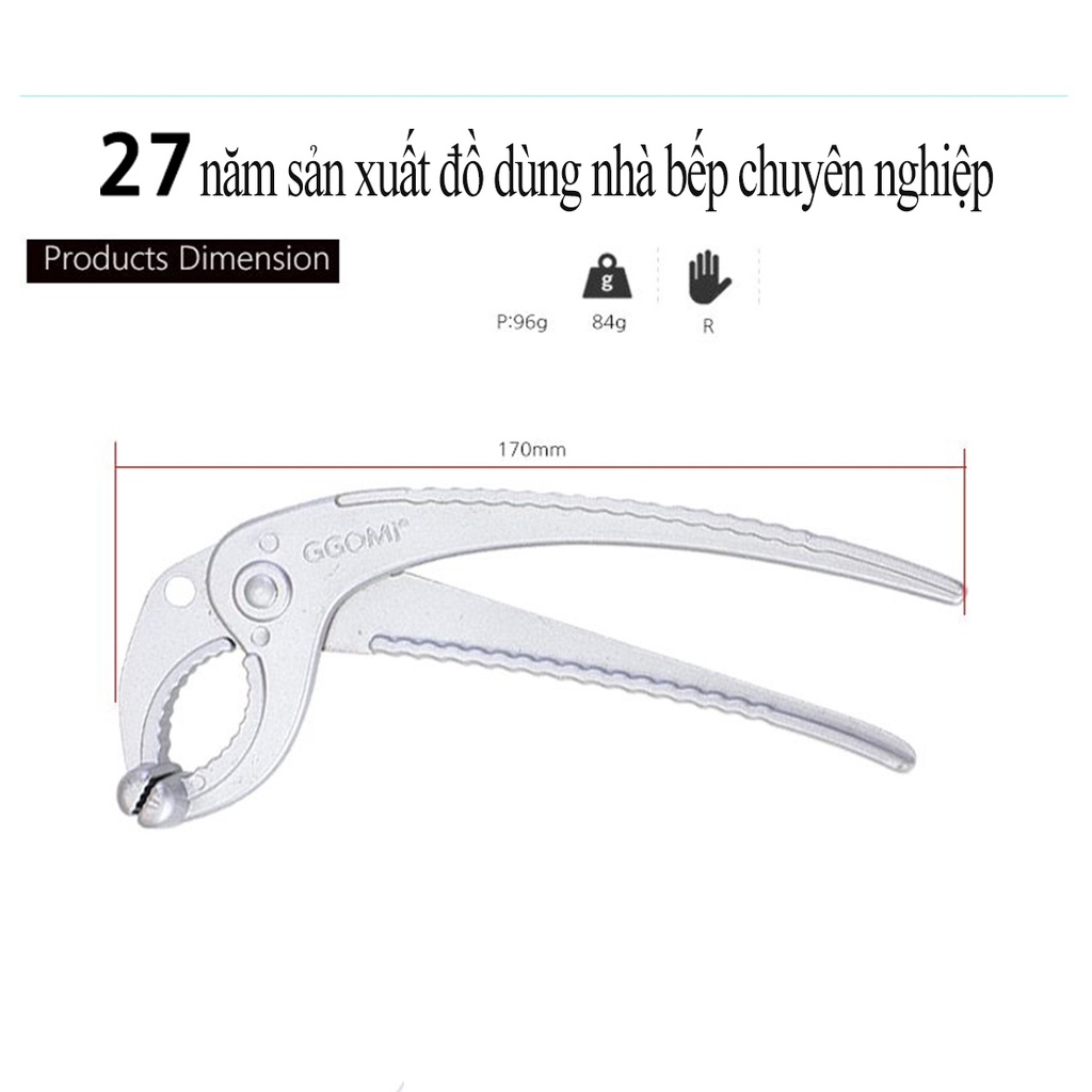 [HÀNG CHÍNH HÃNG]Kẹp nồi chảo nóng dài 17cm, rộng 5.5 bằng thép không gỉ bền bỉ an toàn khi sử dụng GGOMi Hàn Quốc GG758