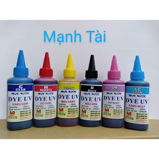 Mực nước Dye UV loại 100ml - Mực in epson dùng cho máy in phun màu Epson T50 / T60 / L800 / L1800/ L805...