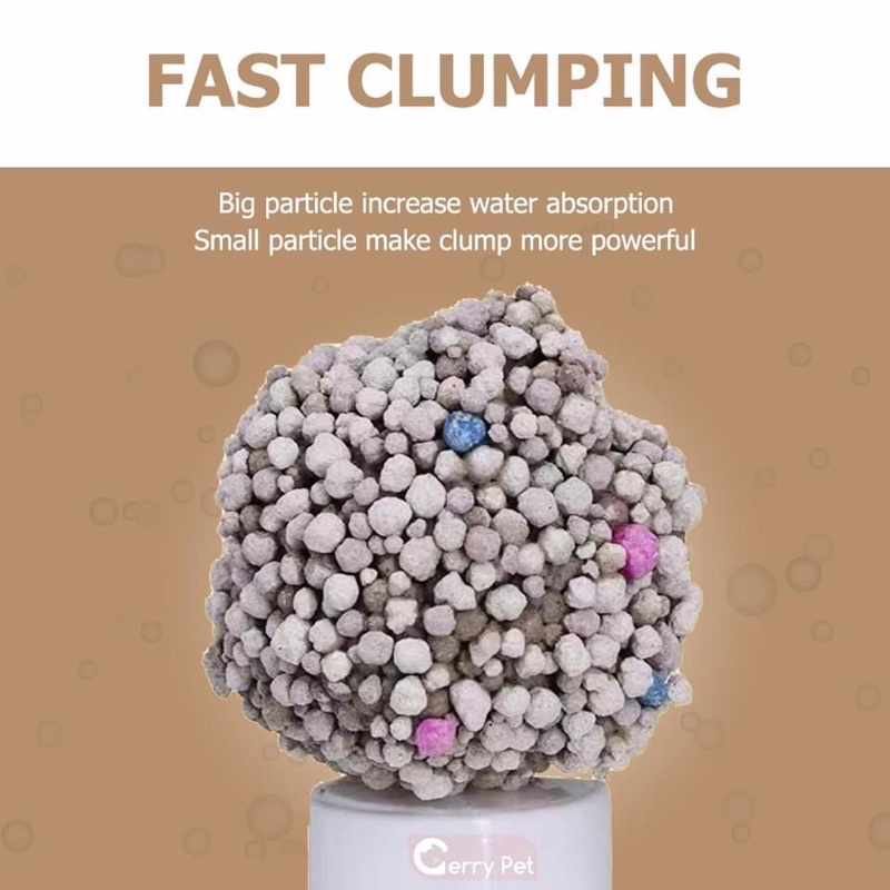 Cát vệ sinh cát Bentonite 20L cho mèo cát Gerry pet đủ mùi