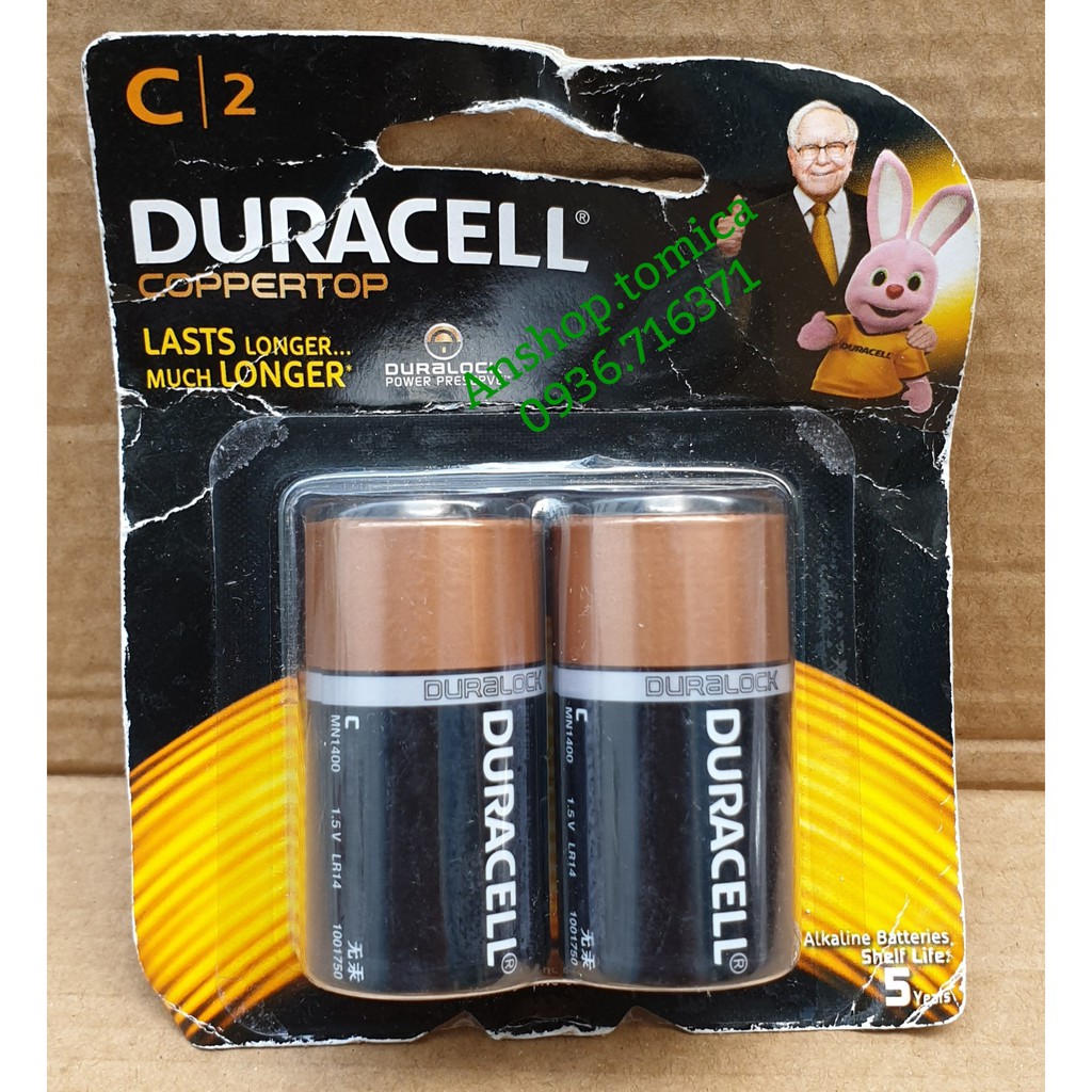 Pin Duracell (vỉ 2 viên)