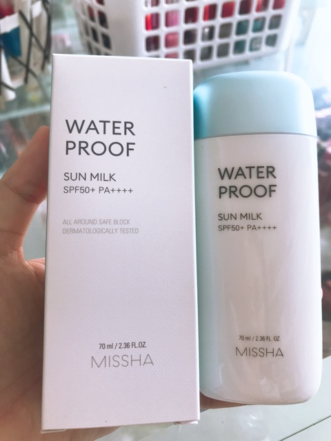 Kem Chống Nắng Chống Trôi Missha All-Around Safe Block Waterproof Sun Milk SPF50+ PA++++ 70ml