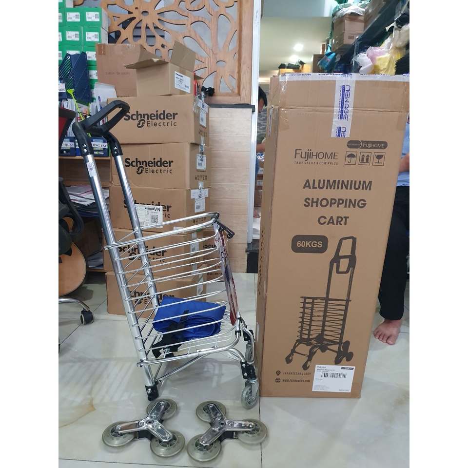 Xe kéo đi chợ leo cầu thang FUJIHOME SC-260
