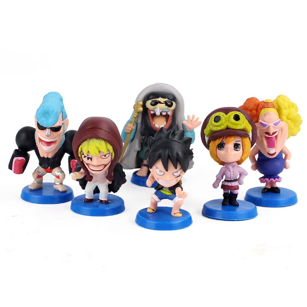 Set 12 Mô Hình Nhân Vật Phim Hoạt Hình One Piece Bằng Pvc