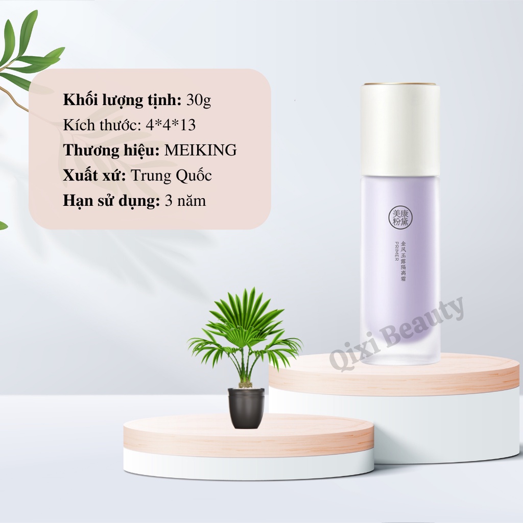 Kem Lót Trang Điểm Cho Da Ngăm Nâng Tone Dưỡng Ẩm Che Khuyết Điểm Mờ Lỗ Chân Lông Kiềm Dầu Nội Địa Trung MEIKING Primer