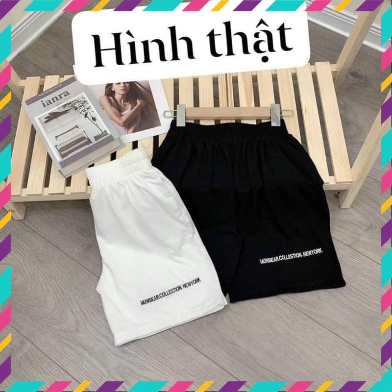Quần unisex_quần đùi đũi nữ chun thêu siêu Hot MSP15320 | BigBuy360 - bigbuy360.vn