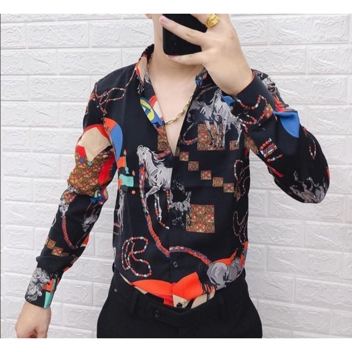 [SIÊU PHẨM]💥Áo sơ mi nam dài tay ❤️FREESHIP❤️ áo sơ mi kiểu hàn quốc họa tiết đẹp chất lụa thời trang cao cấp | BigBuy360 - bigbuy360.vn