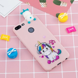 Ốp lưng silicone hoạt hình cho điện thoại Huawei Enjoy 7s Honor 7c 7a 9Lite Nova 2lite Y6 Y7prime