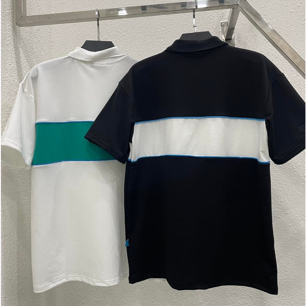 Áo thun polo Levent mini popular phông cổ trụ Unisex nam nữ cotton oversize form rộng - Gin Store