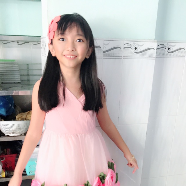 Đầm hoa lụa