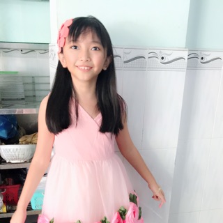 Đầm hoa lụa