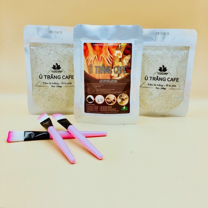 GÓI TẮM TRẮNG/Ủ TRẮNG CAFE THẢO DƯỢC 100gr