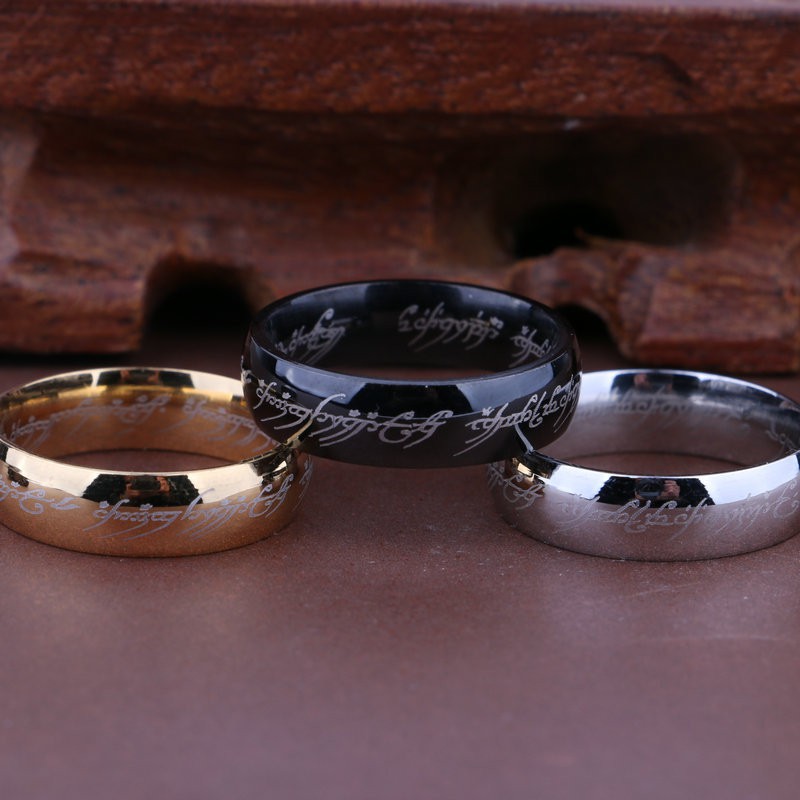 Nhẫn thép titan nguyên chất thời trang dành cho nam và nữ Siêu bền