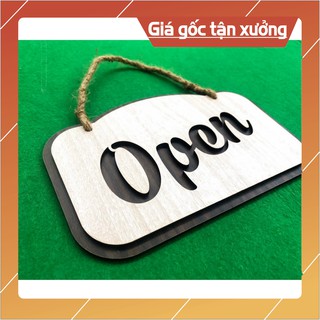 [HANDMADE] Bảng Open gỗ treo tường