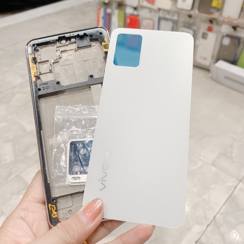 Bộ vỏ sườn Vivo V20 5g , V20 pro Zin mới không khay sim. lưng rời không kinh camera
