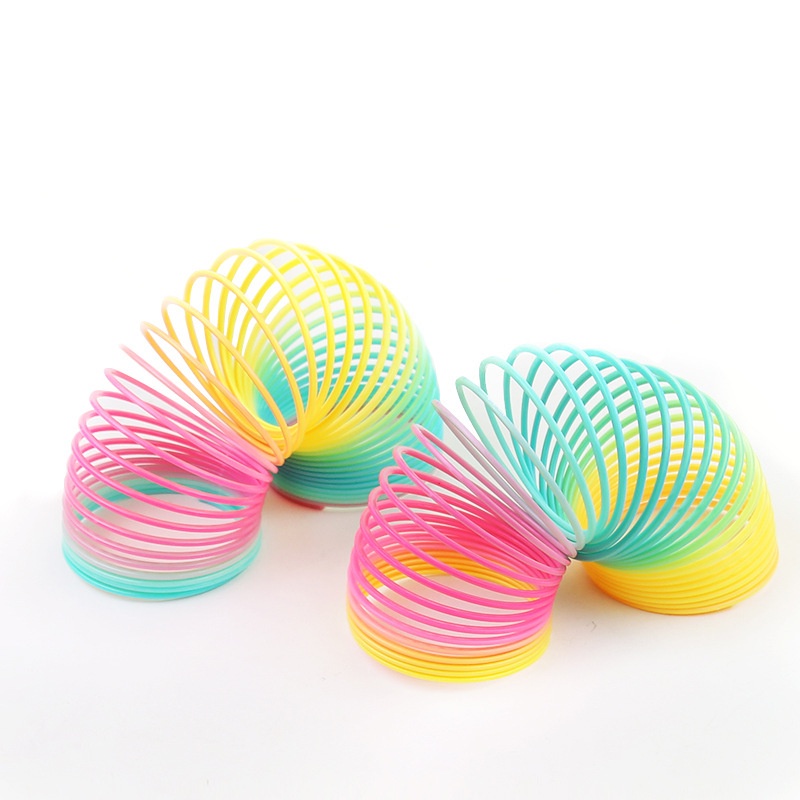 Đồ Chơi Vòng Tròn Xếp Hình Màu Cầu Vồng Phát Triển Trí Não Cho Bé