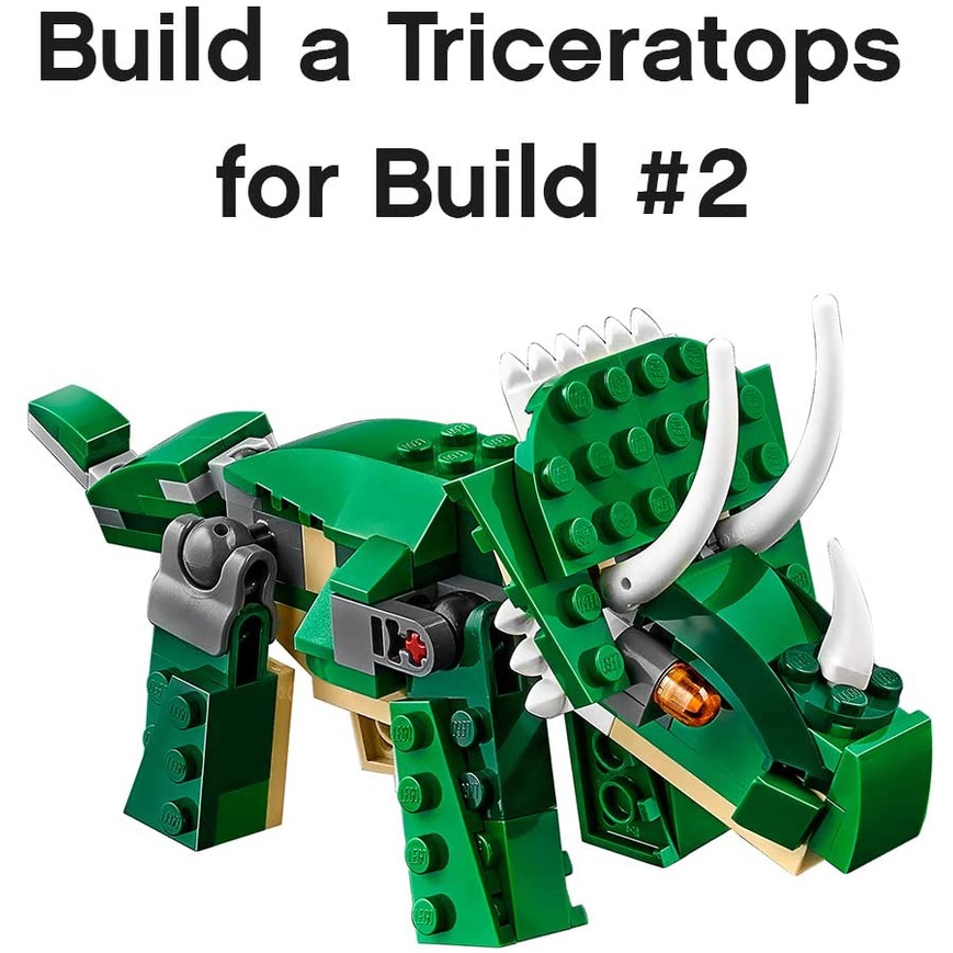Đồ chơi LEGO Creator Mighty Dinosaurs 31058 xếp hình khủng long Pterodactyl, Triceratops và T Rex