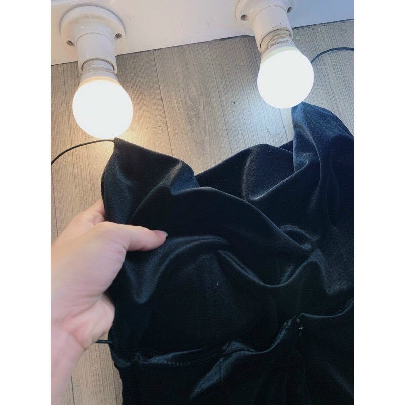 Đầm 2 dây nhung xẻ tà hở lưng_ đầm sexy_Carotshop | BigBuy360 - bigbuy360.vn