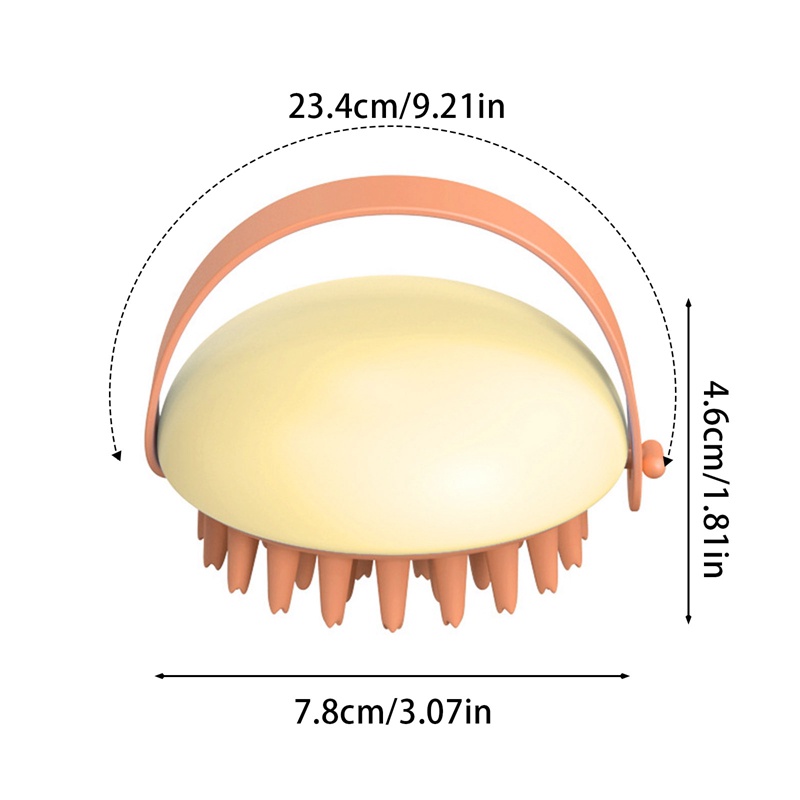 Lược Mát Xa Da Đầu Bằng Silicon Chống Ngứa