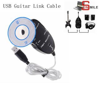 Guitar Cable Audio USB Link Interface Adapter for MAC/PC Music Recording Accessories