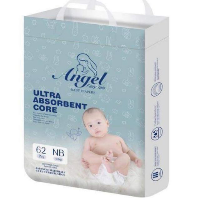 Bỉm Dán/Quần ANGEL bình dân Ultra Absorbent đủ size NB62/S58/M54/L50/XL46/M38/L36/XL34/XXL32/XXXL30