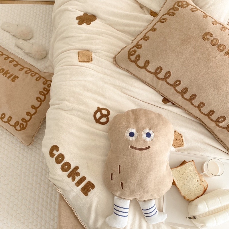 Set Bộ Vỏ Chăn ga Nhung Mịn Hoạt Hình Dễ Thương, Chất Nhung Mềm Mịn, Êm Ấm_shinbedding