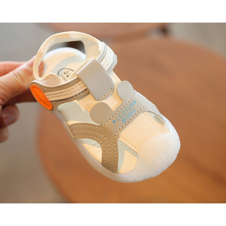 (F5) Giày SANDAL Tập Đi Cho Bé Trai Và Gái -Phát Sáng  Đế Chống Trơn -Hàng Quảng Châu Cao Cấp - Shop Không Bảo Hành Đèn