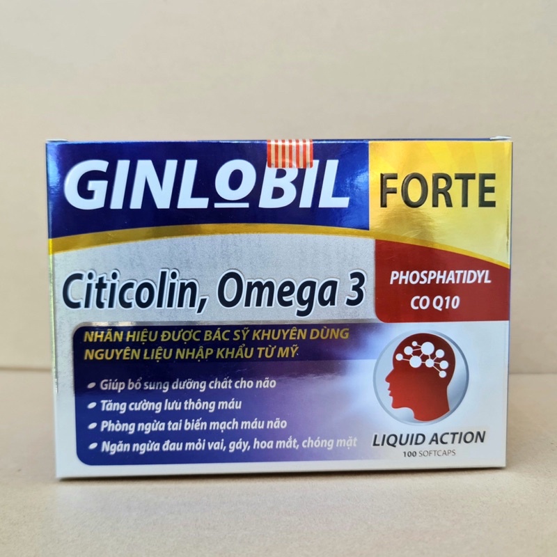 GINLOBIL FORTE tăng cường lưu thông tuần hoàn máu não .