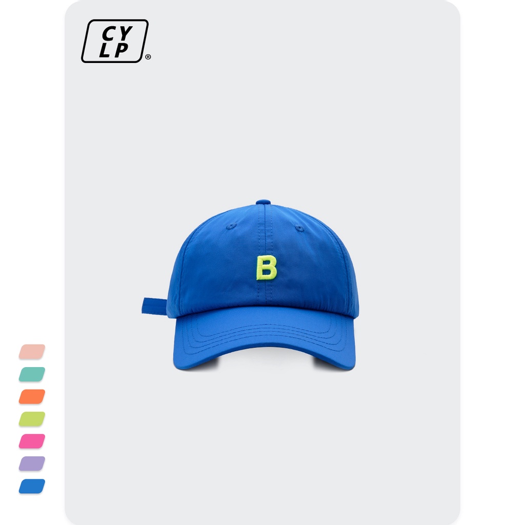 Mũ Lưỡi Trai Mềm Thêu Chữ B Màu Sáng Phong Cách Đường Phố Hàn Quốc