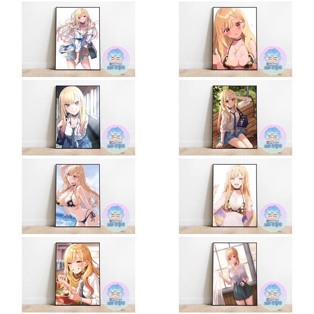 POSTER A3 KITAGAWA MARIN (4) ANIME MANGA MY DRESS-UP DARLING- 2D TỘC SHOP