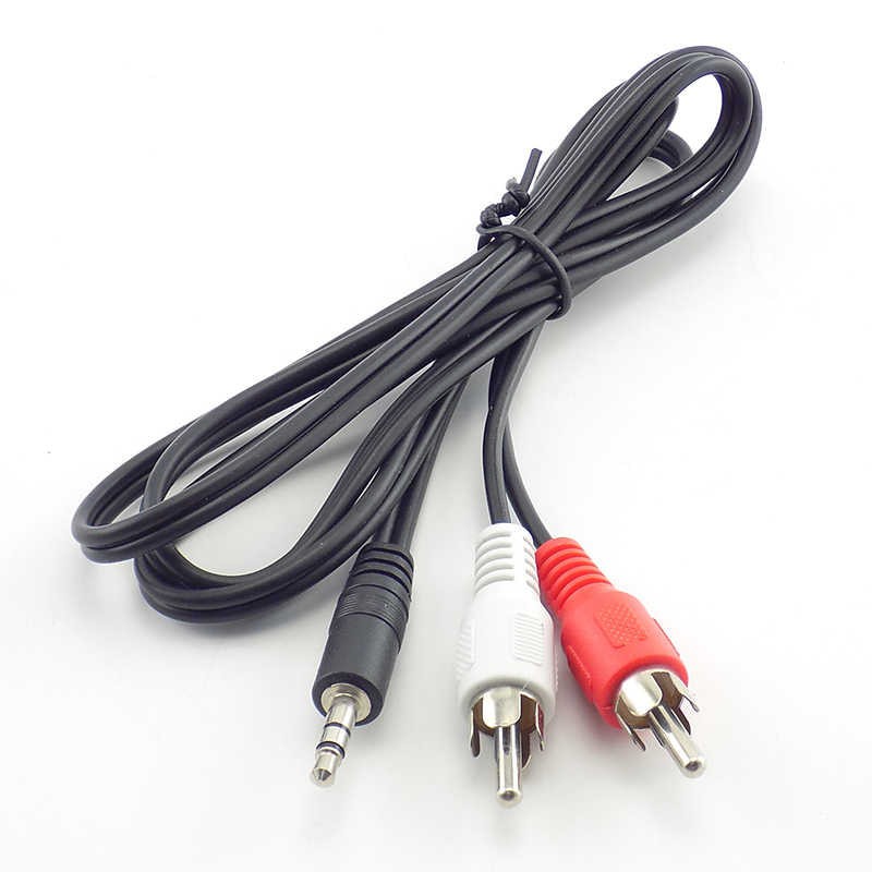 CÁP TÍN HIỆU AV 1 ĐẦU JACK 3.5 RA 2 ĐẦU BÔNG SEN CHỐNG NHIỄU
