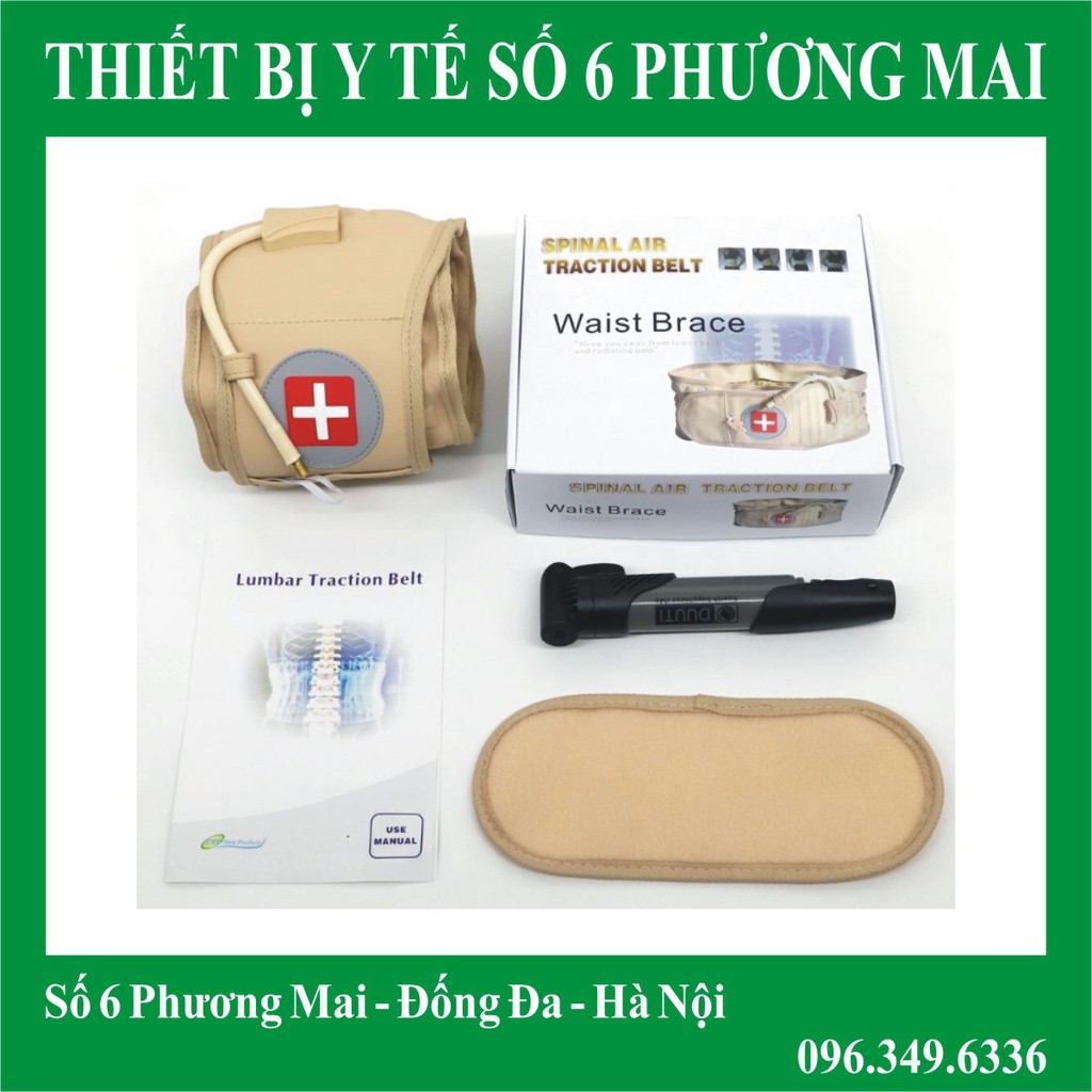 Đai lưng bơm hơi kéo giãn cột sống thắt lưng waist brace - ảnh sản phẩm 1