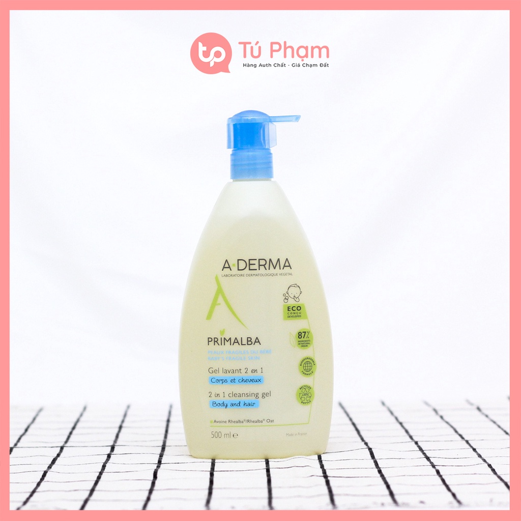 Sữa Tắm Gội Cho Bé A-Derma Primalba Cleansing Gel 2 En 1